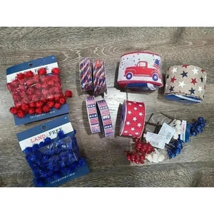 4th of July Joanns‎ craft supplies/ribbon/tier tray decor
